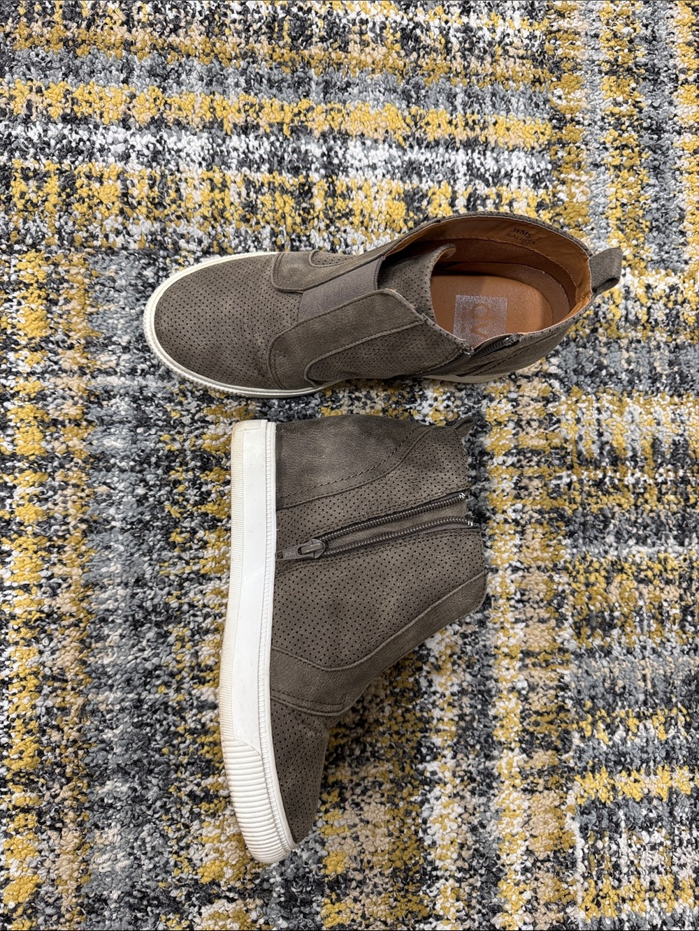 Dolce Vita Women's High-Top Slip-On Sneakers in Taupe